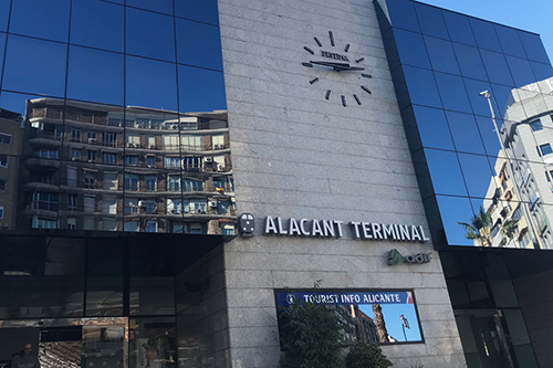 Parking RENFE Alicante - dónde estamos